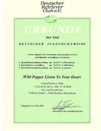 JCH Wild Pepper Listen To Your Heart